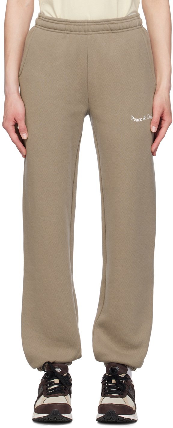 Museum of Peace & Quiet Brown Wordmark Lounge Pants