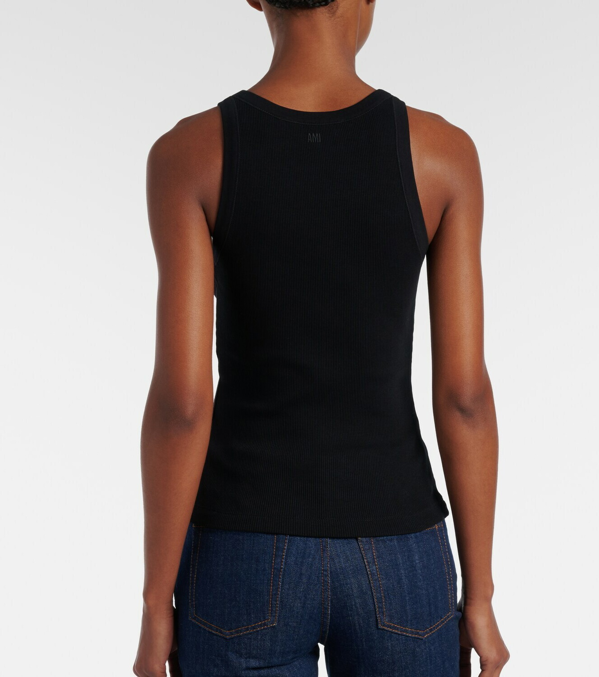 Ami Paris Ami de Cœur cotton jersey tank top
