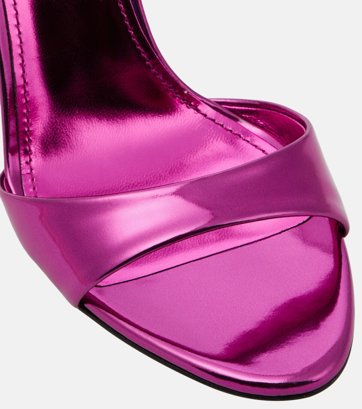 Paris Texas Lidia mirrored leather mules Paris Texas