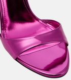 Paris Texas Lidia mirrored leather mules