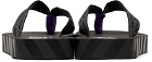 Off-White Black Industrial Belt Sandals