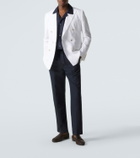 Brioni Linen and cotton straight pants