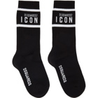 Dsquared2 Black Icon Tennis Socks