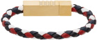 Thom Browne Multicolor Calfskin Braided Cord Bracelet