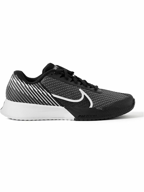 Photo: Nike Tennis - NikeCourt Air Zoom Vapor Pro 2 Rubber-Trimmed Mesh Tennis Sneakers - Gray