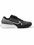 Nike Tennis - NikeCourt Air Zoom Vapor Pro 2 Rubber-Trimmed Mesh Tennis Sneakers - Gray