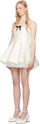 SHUSHU/TONG SSENSE Exclusive Bridal Capsule Strapless Puffy Minidress