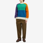 Howlin by Morrison Men's Howlin' Firecracker Colour Block Jumper in Greendream