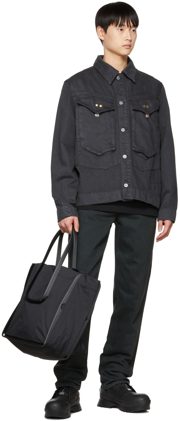 Objects IV Life Gray Paneled Denim Jacket