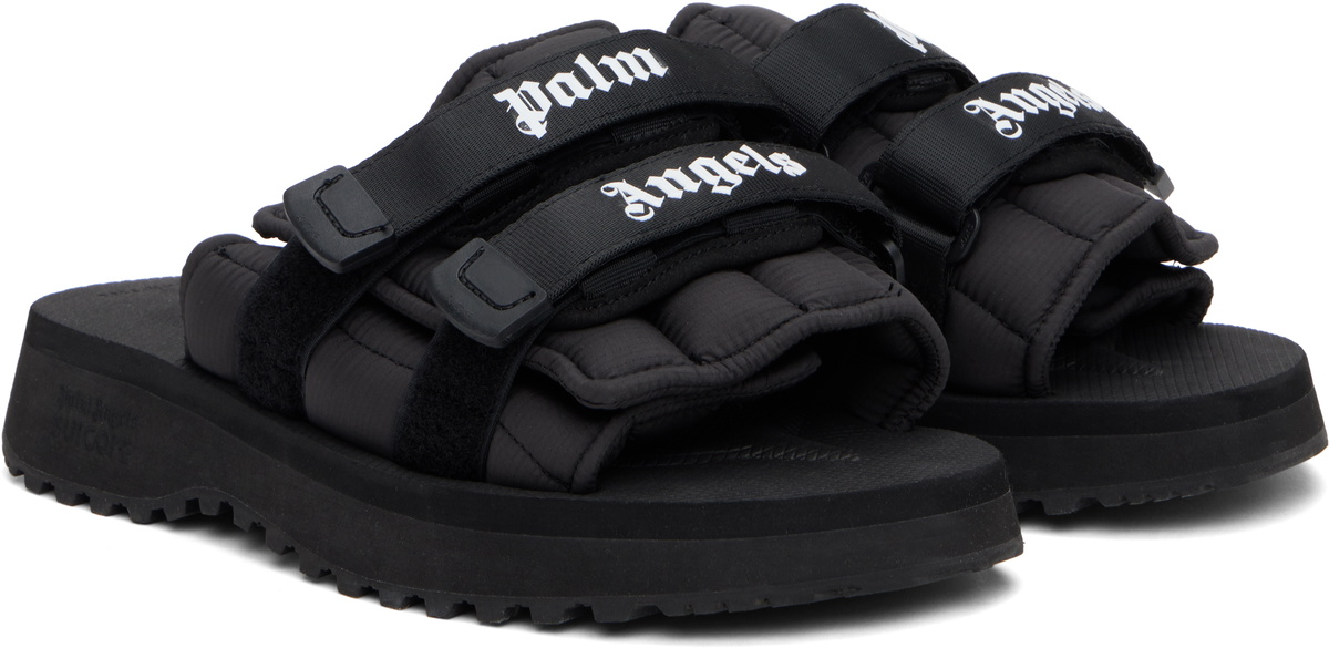 Palm Angels Black SUICOKE Edition MOTO-P Sandals Palm Angels