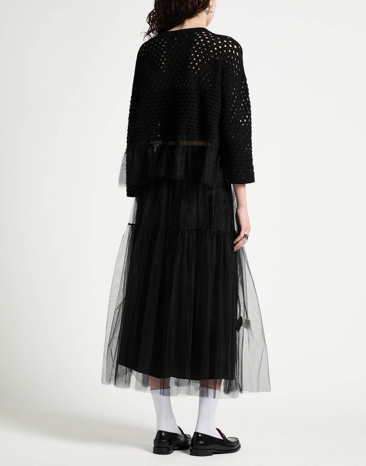 Jucca Womens Midi skirt in Black