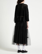 Jucca Womens Midi skirt in Black