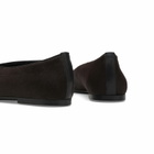 Vagabond Shoemakers Women's Vagabond Aleya Pony Hair Leather Ballet in Chocolate