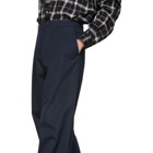 Balenciaga Navy Baggy Trousers