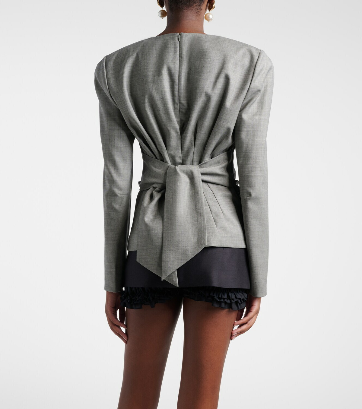 Magda Butrym Draped wool blouse