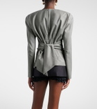 Magda Butrym Draped wool blouse
