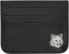 Maison Kitsuné Black Fox Head Card Holder