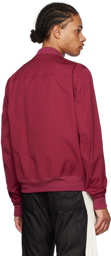 Rick Owens Burgundy Flight Reversible Bomber Jacket