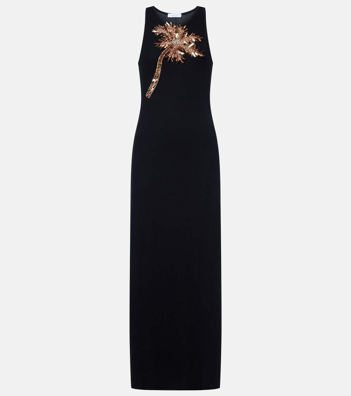 Rabanne Embellished cotton-blend maxi dress
