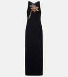 Rabanne Embellished cotton-blend maxi dress
