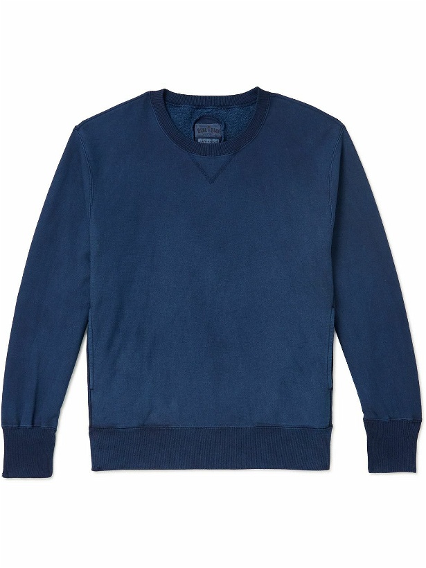 Photo: Blue Blue Japan - Indigo-Dyed Cotton-Jersey Sweatshirt - Blue