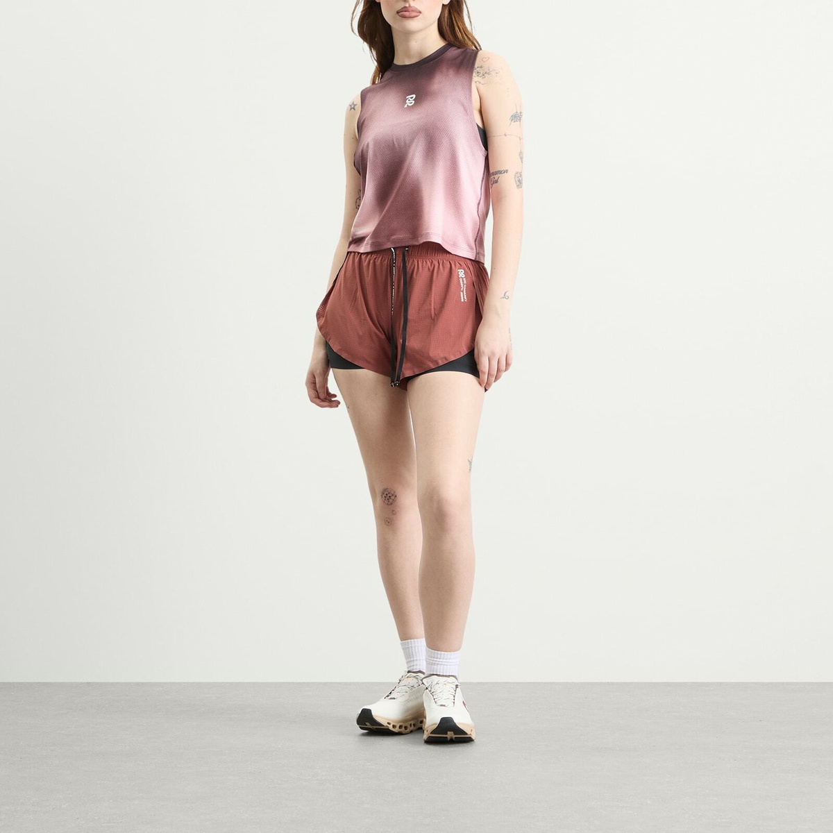 Bandit Women's Womens Micromesh™ Muscle Tank in Mahogany Multi