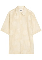 NN07 Freddy Floral Cotton-blend Shirt White