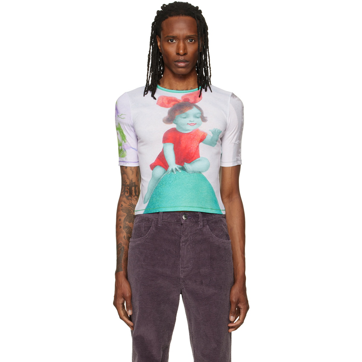 Chopova Lowena White Oversized Monster Long Sleeve T-Shirt Chopova