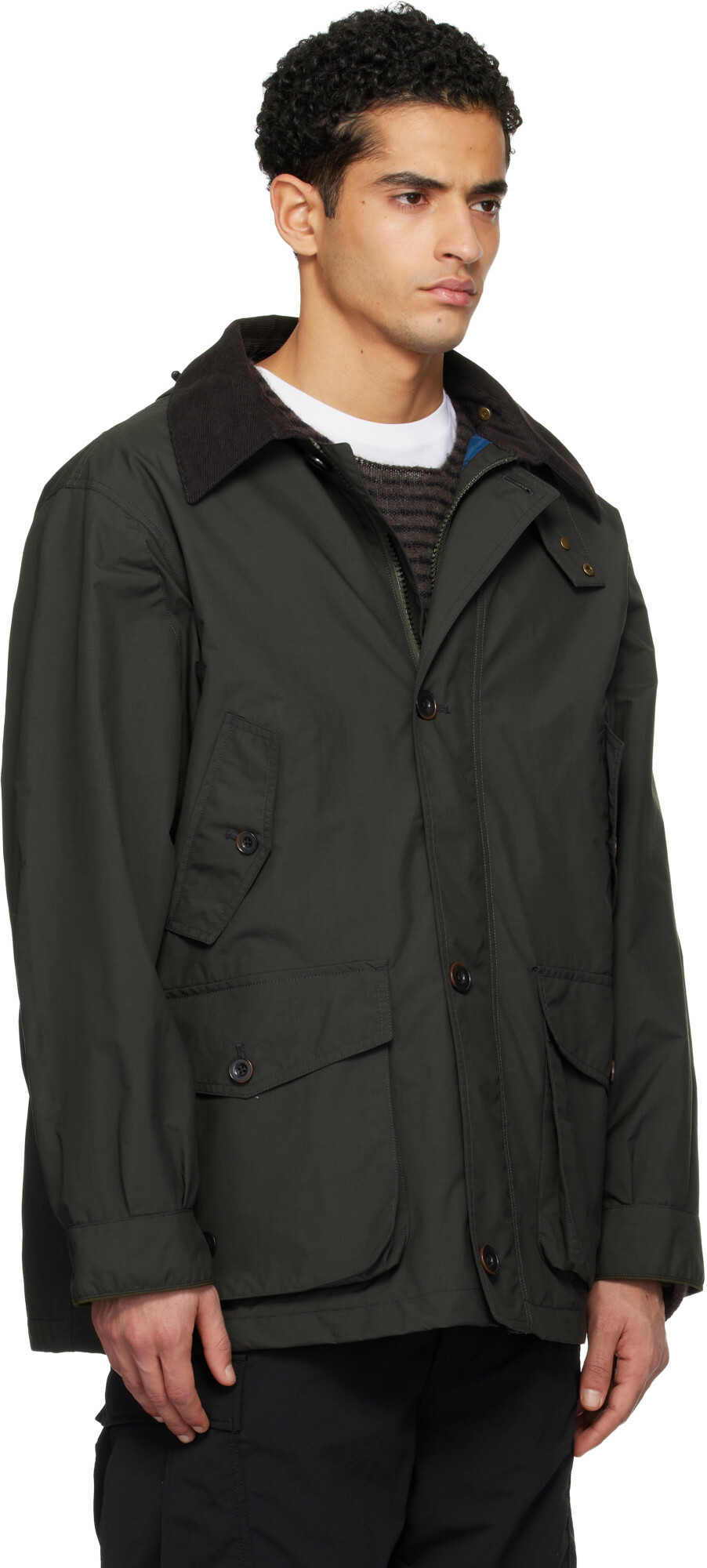 nanamica Khaki 2L PERTEX UNLIMITED Field Jacket