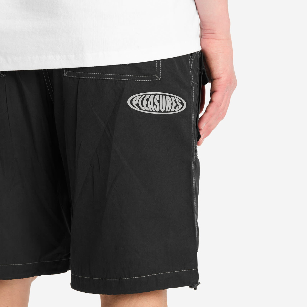 Pleasures Men's Raider Cargo Shorts in Black