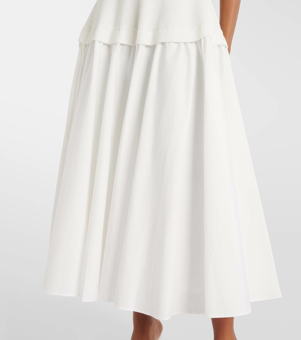 Simkhai Jazz cotton-blend poplin midi dress Simkhai