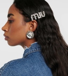 Miu Miu Logo embellished hair clip