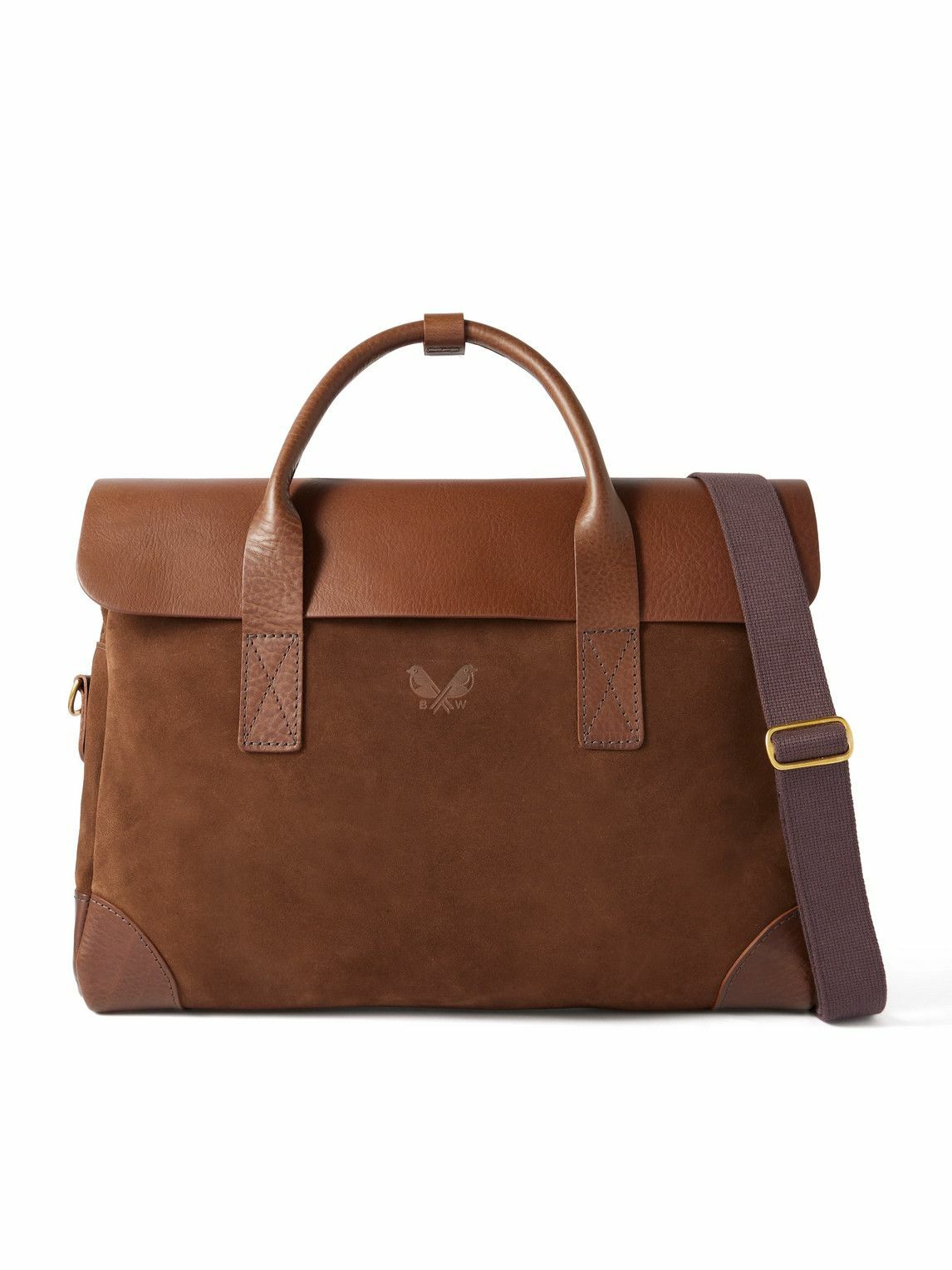 Bennett Winch - Leather-Trimmed Suede Tote Bag Bennett Winch Bennett Winch - Leather-Trimmed Suede Tote Bag Bennett Winch