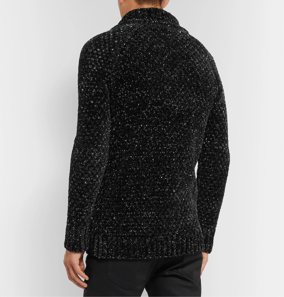 Chenille cardigan store black