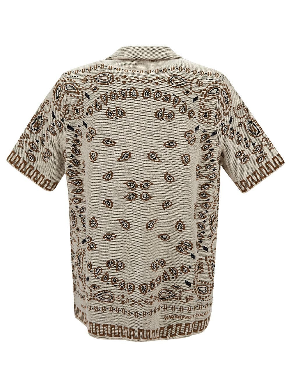 Alanui Cotton Piquet Bandana Shirt