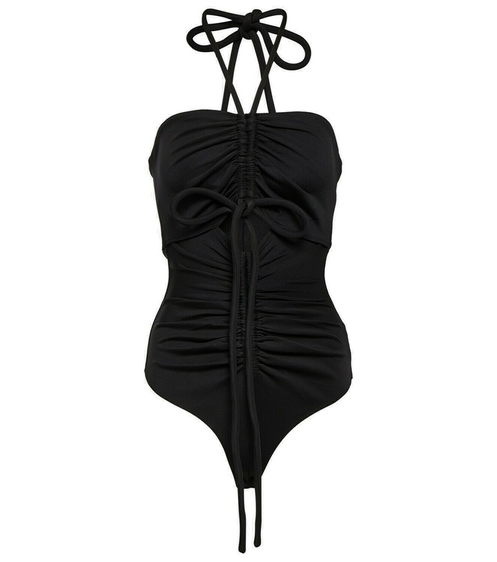 Photo: Proenza Schouler Compact jersey ruched bodysuit