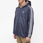 Adidas Men's 3 Stripe Windbreaker in Shadow Navy