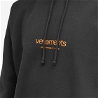 Vetements Men's Urban Logo Hoodie in Black
