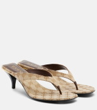 Gucci Vittoria GG canvas thong sandals