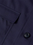 De Petrillo - Wool-Twill Overshirt - Blue