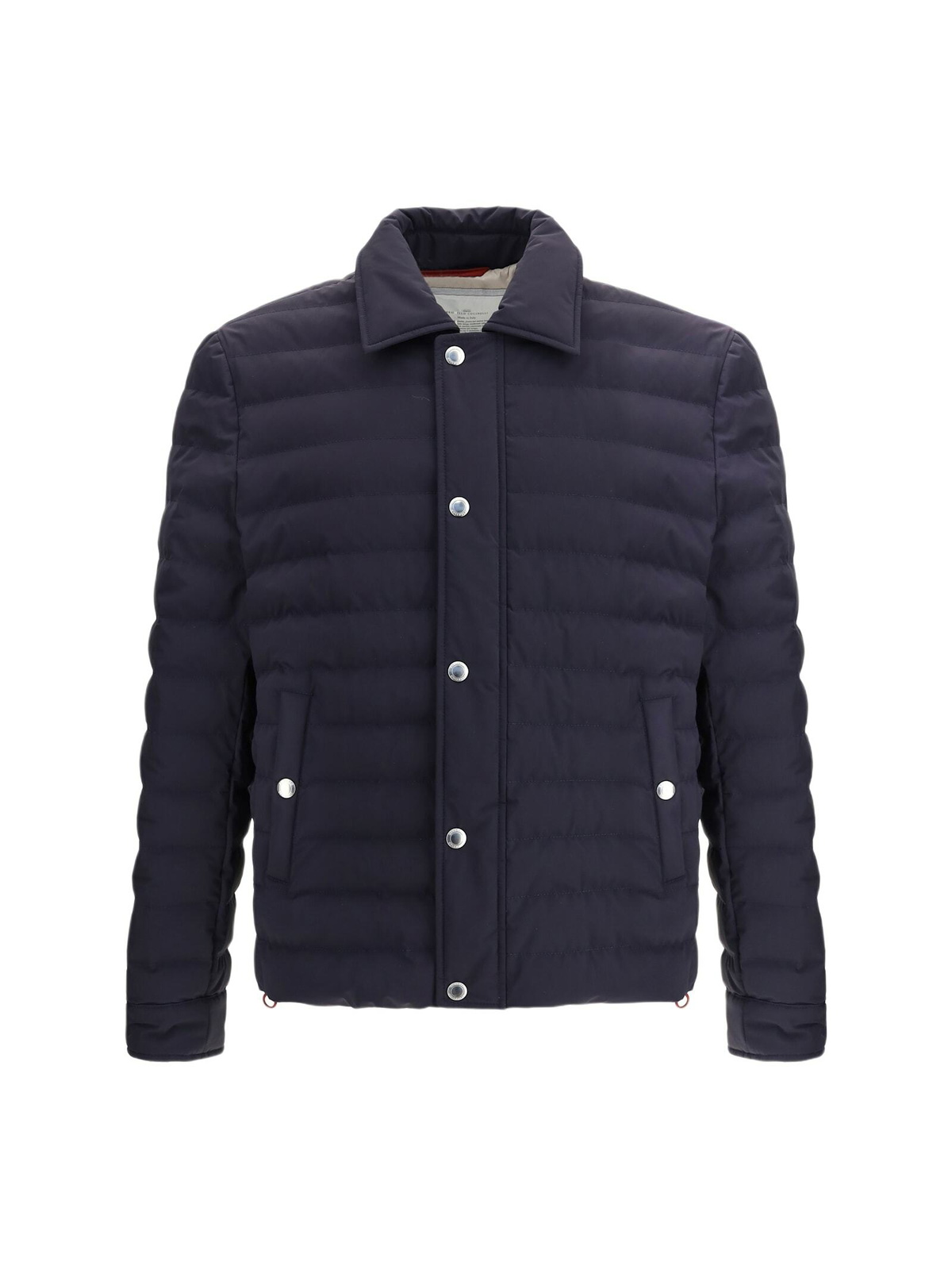 ダウンジャケット・コート BRUNELLO CUCINELLI DOWN JACKET Nylon down jacket for Man in Indigo | Brunello Cucinelli