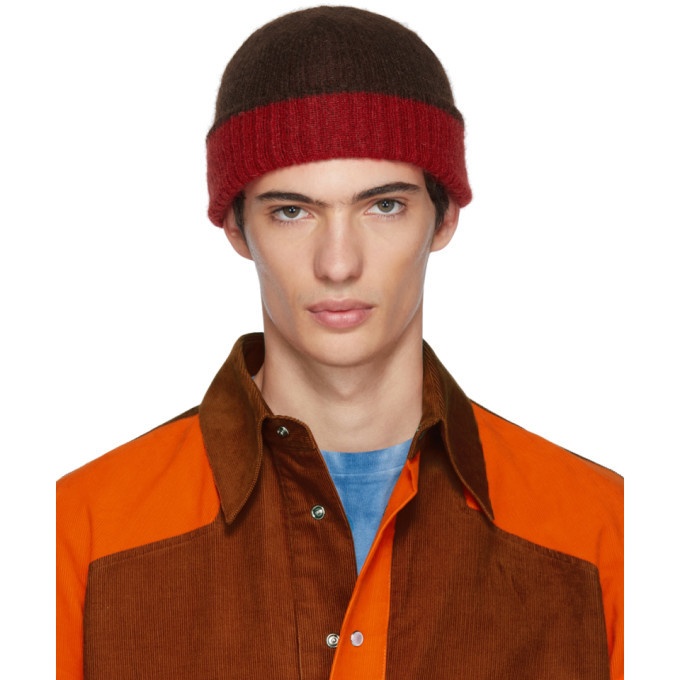 Photo: Marni Red and Brown Jersey Beanie