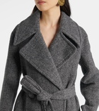 Jil Sander Wool-blend wrap coat