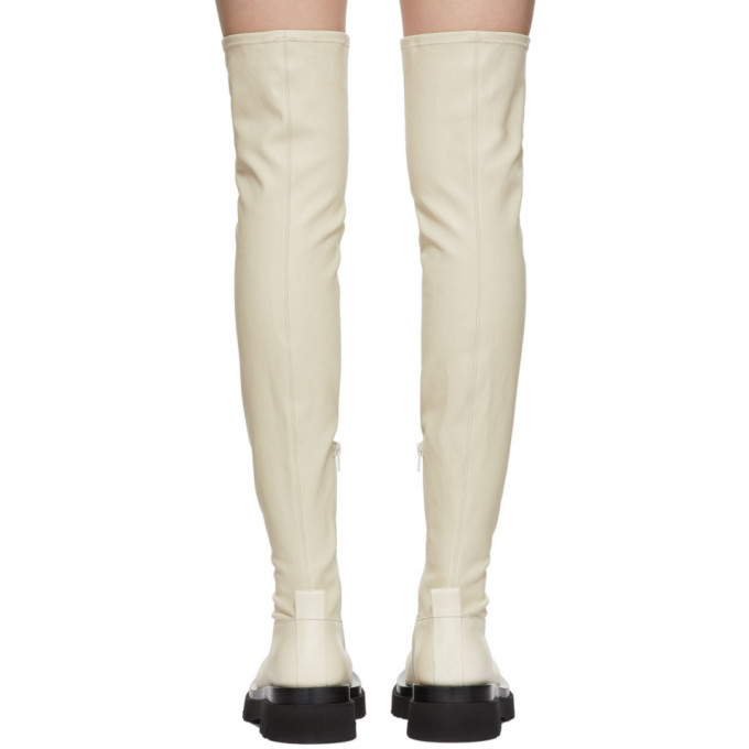 BottegaVeneta オフホワイト Bottega Veneta Off-White Tire Chelsea Boot Bottega Veneta