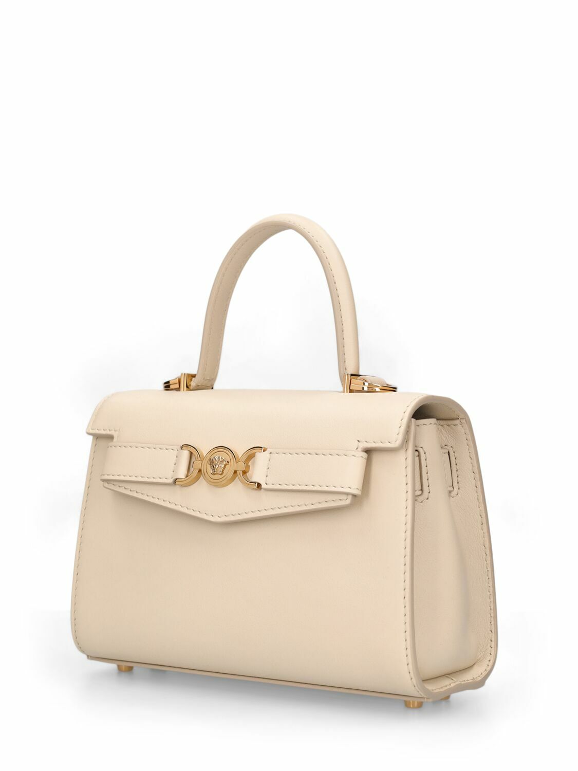 Small Medusa '95 Croc-Embossed Leather Top Handle Bag