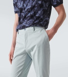 Etro Embroidered paisley cotton jacquard chinos