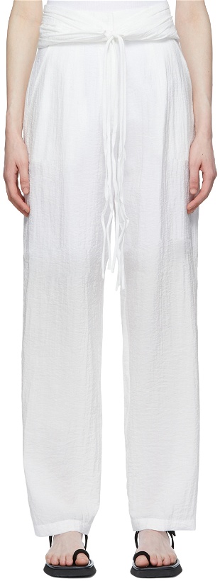 Photo: LE17SEPTEMBRE White Rayon Trousers