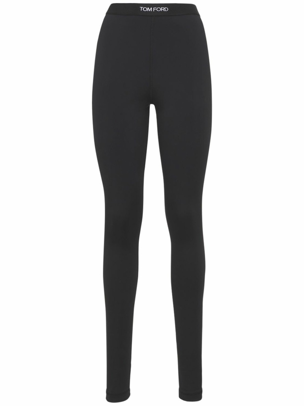 Photo: TOM FORD - Logo Stretch Lycra Leggings