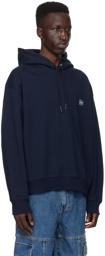 Solid Homme Navy Embroidered Hoodie