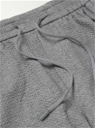 Lululemon - Straight-Leg Double-Knit Textured Cotton-Blend Jersey Drawstring Shorts - Gray